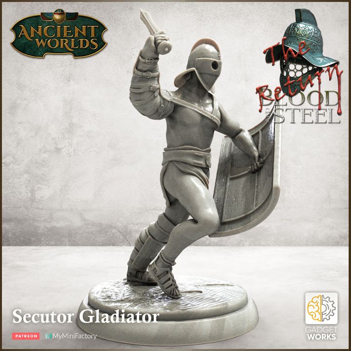 Roman gladiators 3 figure pack by Gadgetworks Miniatures