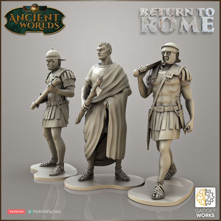 Roman Lictor and Vigiles (Magistrate and Watchmen) by Gadgetworks Miniatures