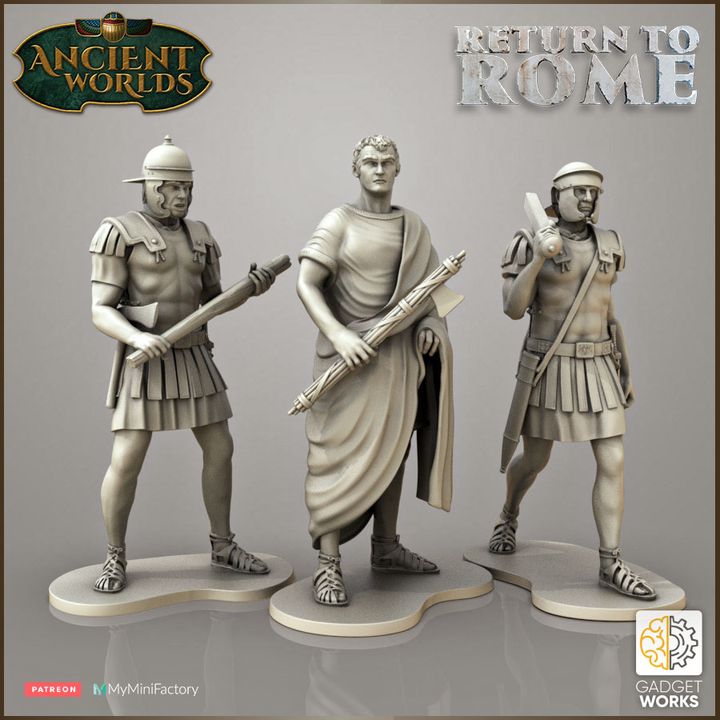 Roman Lictor and Vigiles (Magistrate and Watchmen) by Gadgetworks Miniatures