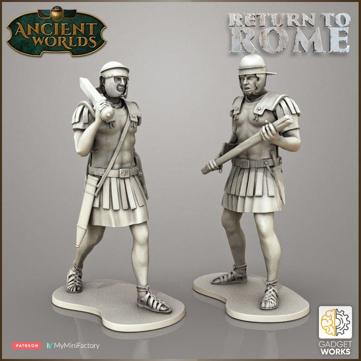 Roman Lictor and Vigiles (Magistrate and Watchmen) by Gadgetworks Miniatures