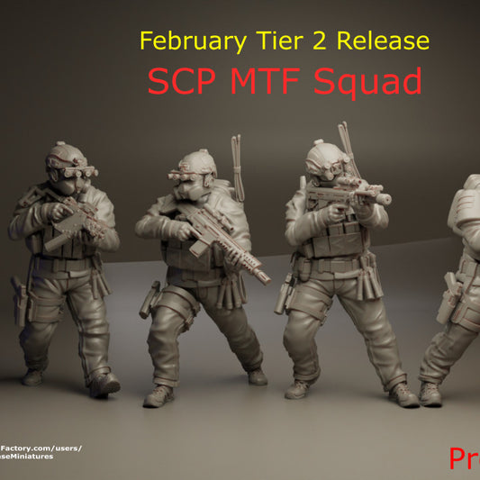 Wargames - SCP MTF Squad by TurnBase Miniatures