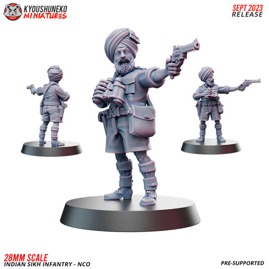 Indian Sikh Infantry NCO By Kyoushuneko Miniatures