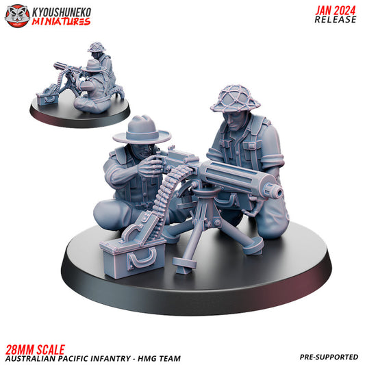 Australian Pacific Infantry HMG By Kyoushuneko Miniatures