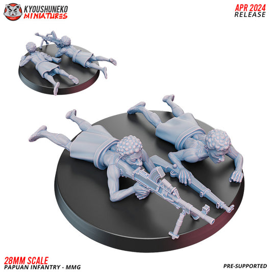 Papuan Infantry MMG by Kyoushuneko Miniatures