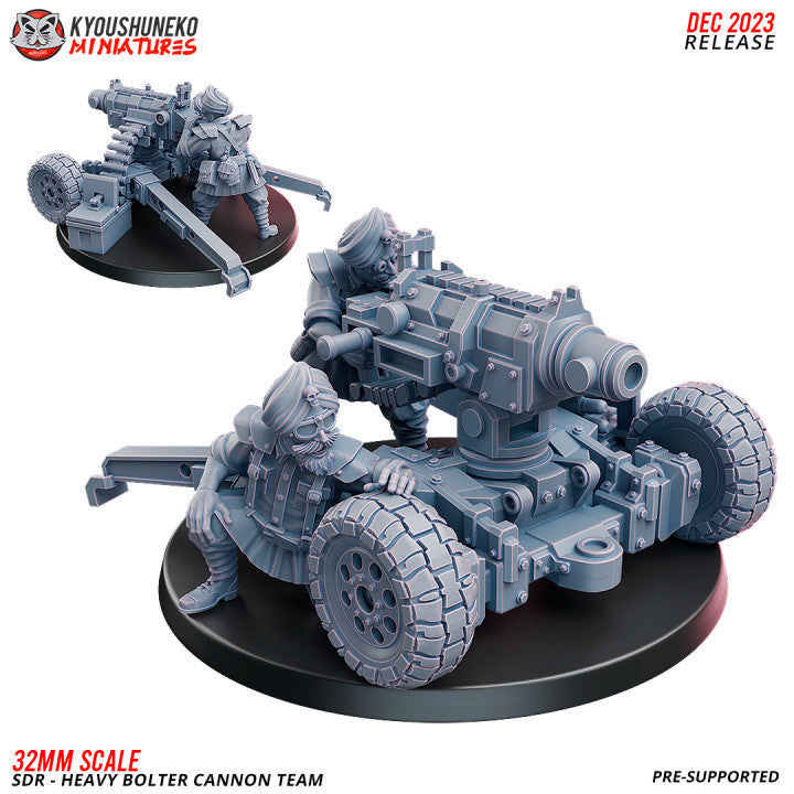 SDR Heavy Bolter Cannon 2 By Kyoushuneko Miniatures