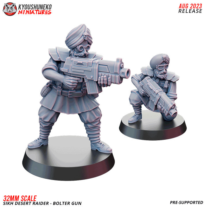 Sikh Desert Raider Boltergun By Kyoushuneko Miniatures