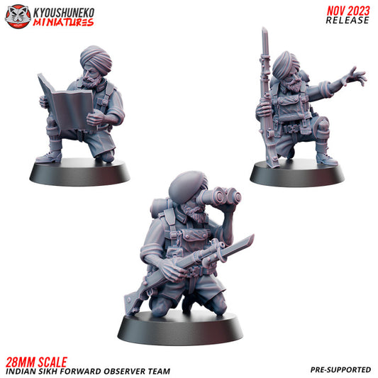 WW2 Indian Sikh Forward Observer By Kyoushuneko Miniatures