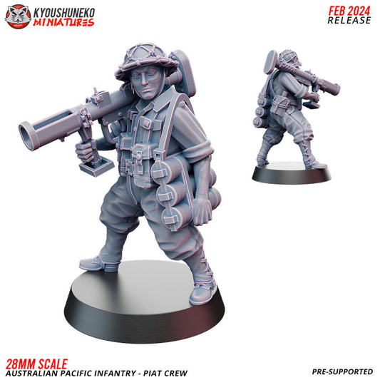 Australian Pacific Infantry Piat Crew by Kyoushuneko Miniatures