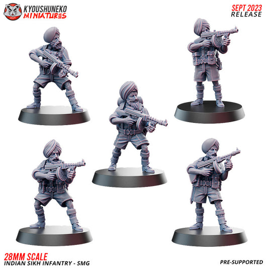 Indian Sikh Infantry SMG 2 By Kyoushuneko Miniatures