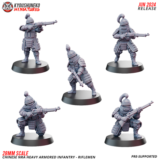 Chinese NRA Heavy Armored Infantry by Kyoushuneko Miniatures