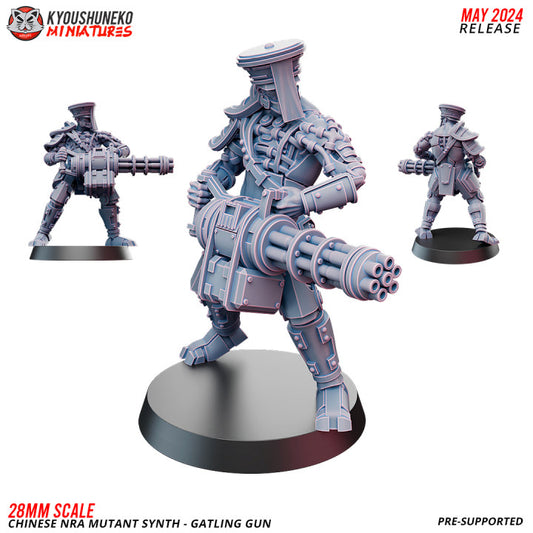 Chinese NRA Mutant Synth Gatling Gun by Kyoushuneko Miniatures