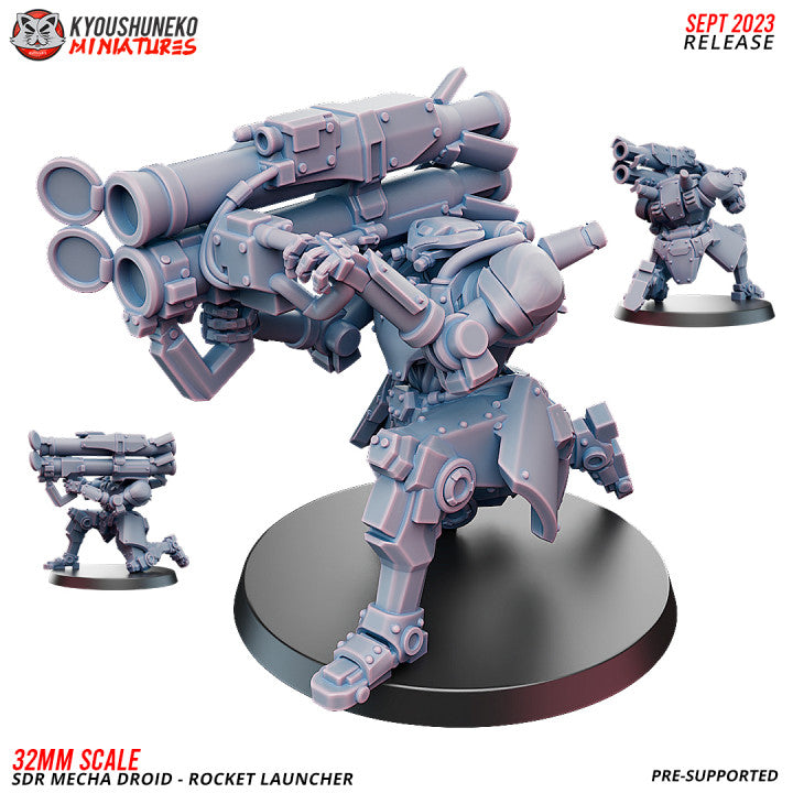 SDR Mecha Droid Rocket Launcher By Kyoushuneko Miniatures