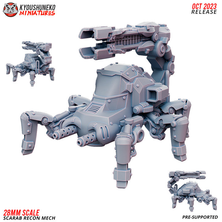 Scarab Recon Mech By Kyoushuneko Miniatures