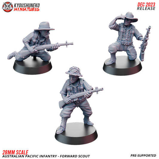 Australian Pacific Infantry Forward Scout By Kyoushuneko Miniatures