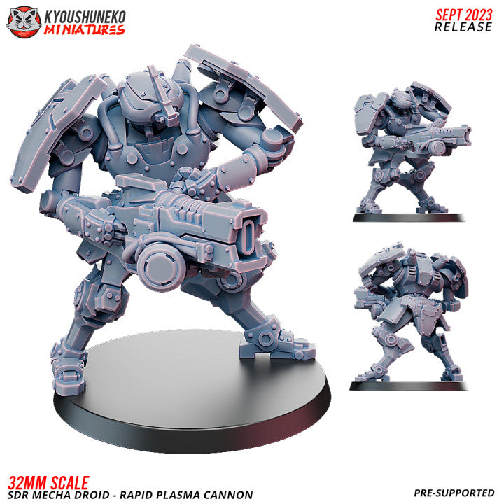 SDR Mecha Droid Rapid Plasma Cannon By Kyoushuneko Miniatures