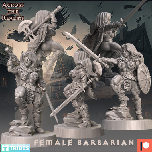 Female Barbarian by Across the Realms