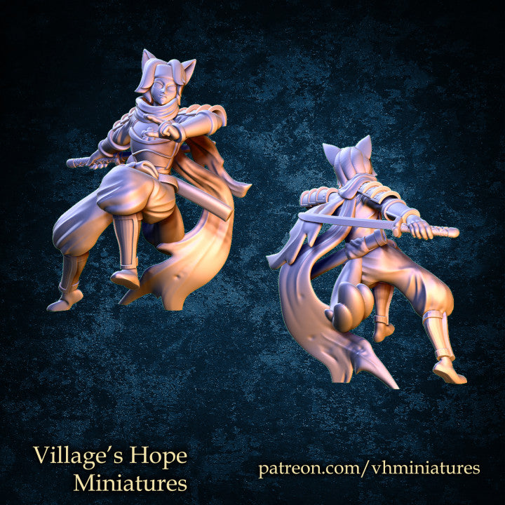 Wolf Kunoichi by Village's Hope Miniatures