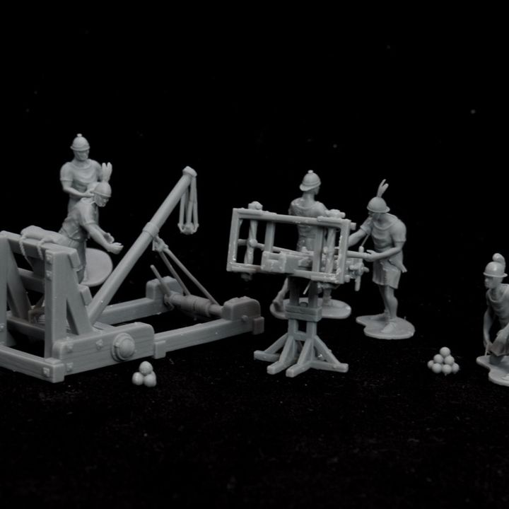 Roman Siege weapons Onager and Ballista by Gadgetworks Miniatures