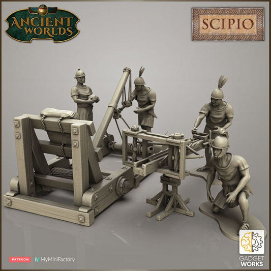 Roman Siege weapons Onager and Ballista by Gadgetworks Miniatures