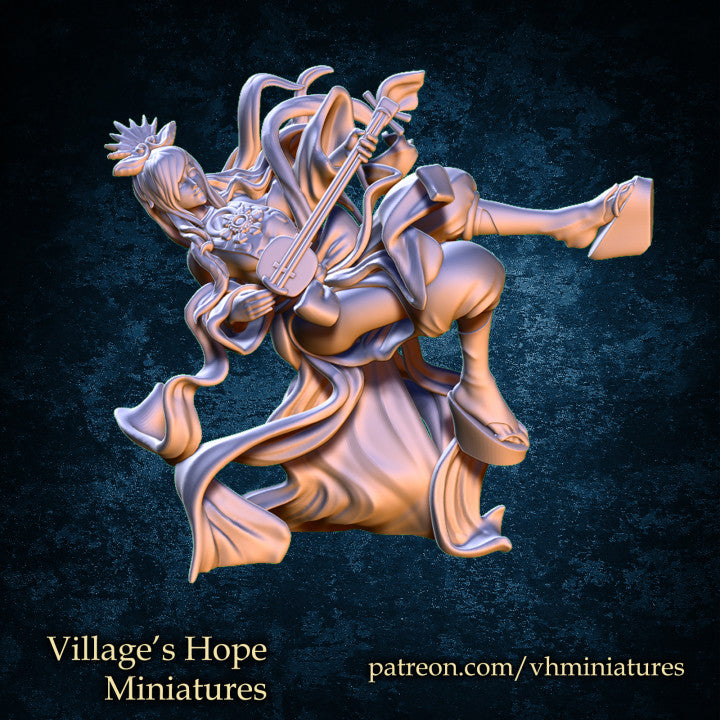 Munakata Goddesses (Tagitsu-Hime, Ichikishima-Hime, and Tagairi-Hime) by Village's Hope Miniatures