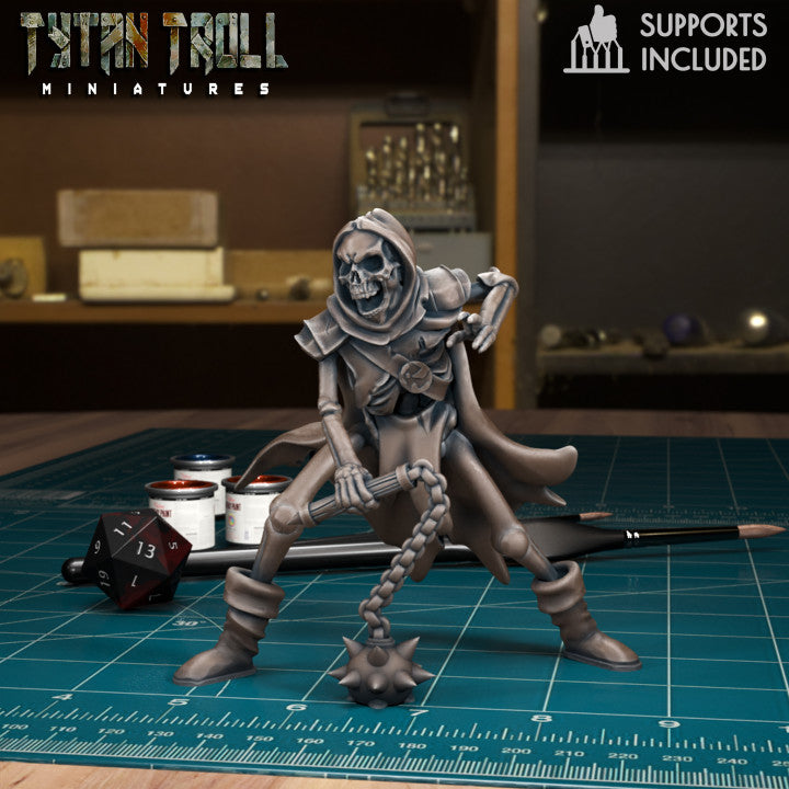 Skeleton Flailer by Tytan Troll Miniatures