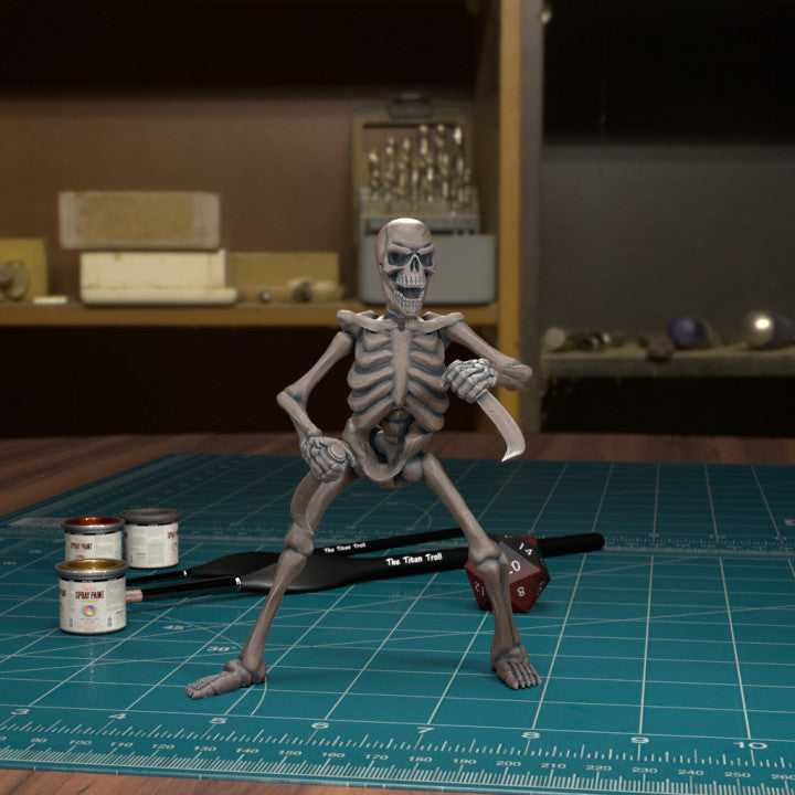 Skeleton 01 by Tytan Troll Miniatures