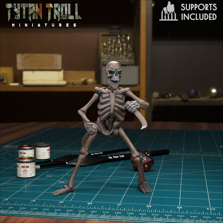 Skeleton 01 by Tytan Troll Miniatures