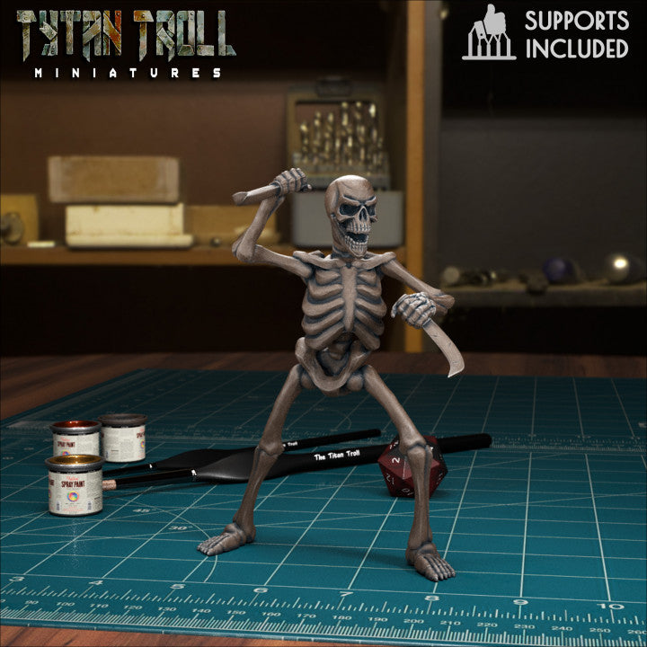 Skeleton 03 by Tytan Troll Miniatures