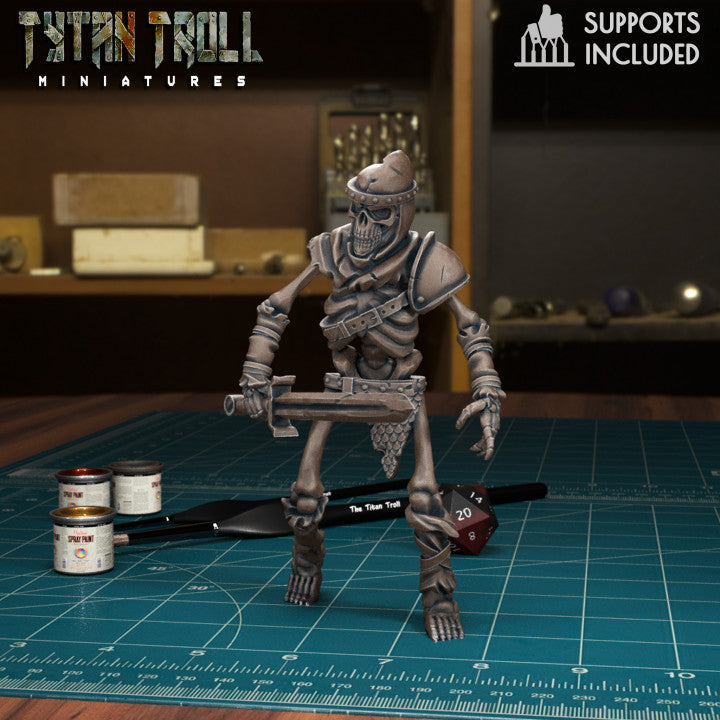 Skeleton Warrior 01 by Tytan Troll Miniatures