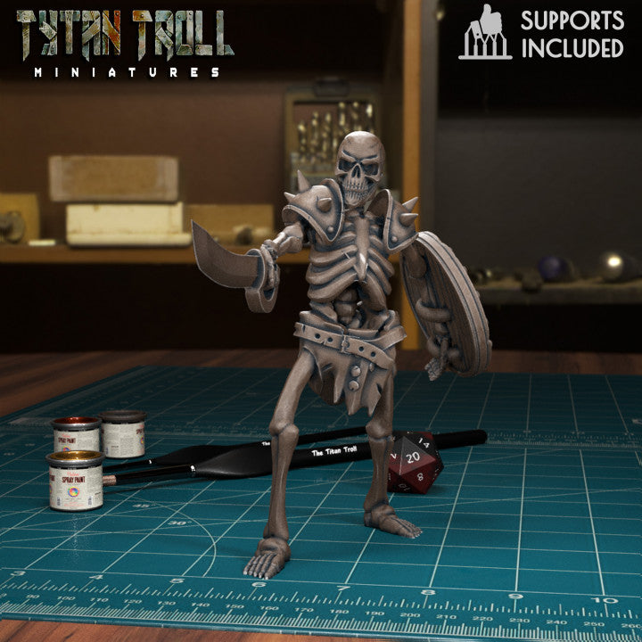 Skeleton Warrior 02 by Tytan Troll Miniatures