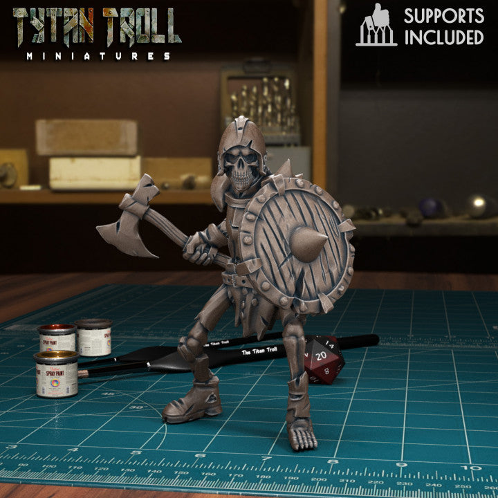 Skeleton Warrior 04 by Tytan Troll Miniatures