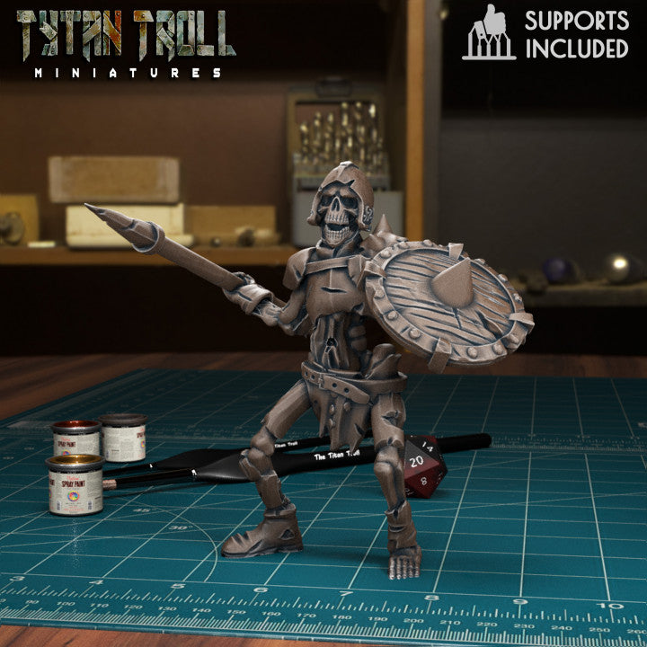 Skeleton Warrior 05 by Tytan Troll Miniatures