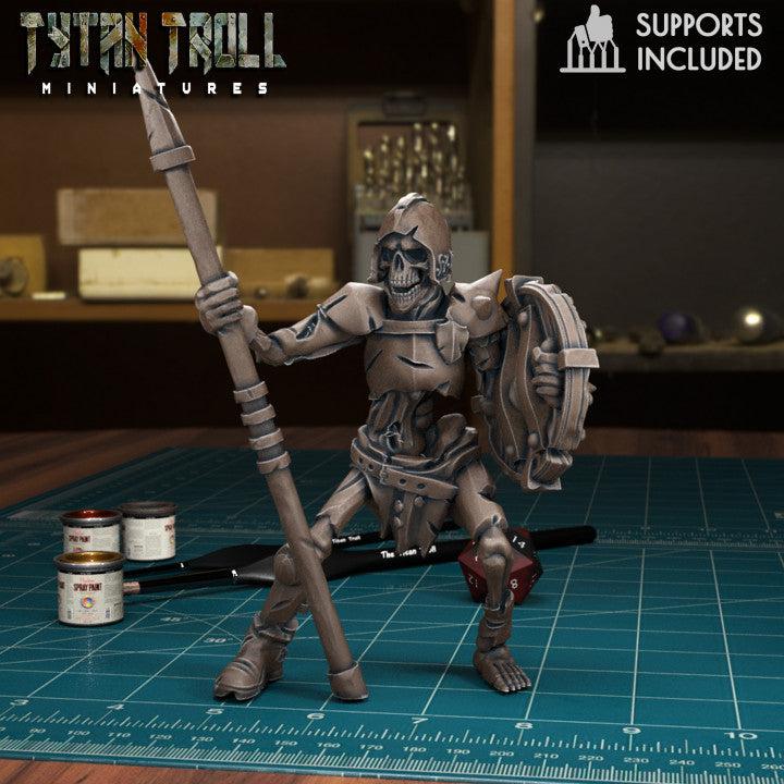 Skeleton Warrior 06 by Tytan Troll Miniatures