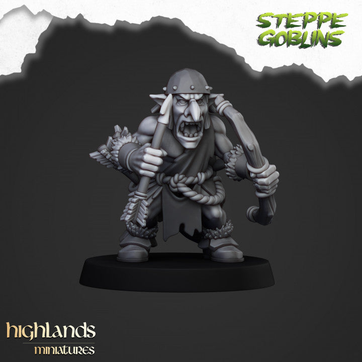 Steppe Goblin with bows- Highlands Miniatures