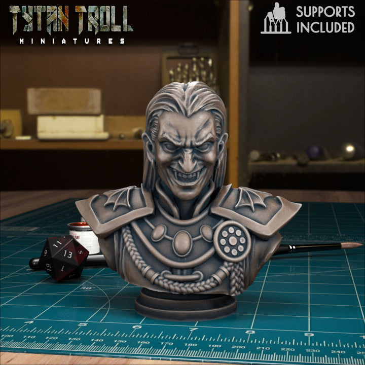 Strahd Von Zarovich Bust by Tytan Troll Miniatures