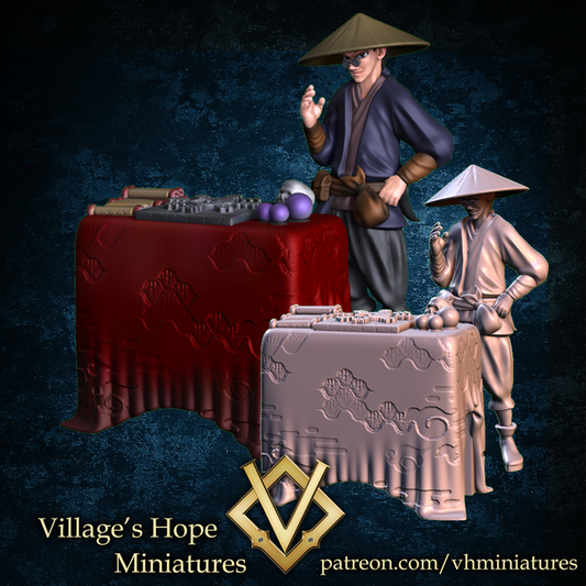 Wuxia Suspicious Shady Merchant by Village's Hope Miniatures