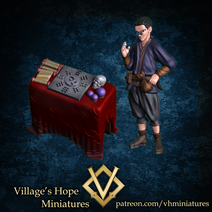 Wuxia Suspicious Shady Merchant by Village's Hope Miniatures