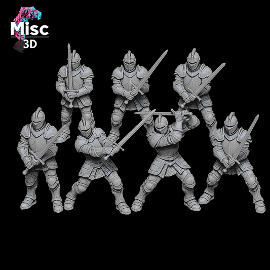 Human Mercenaries -Soldiers with sword by Misc 3D Creations