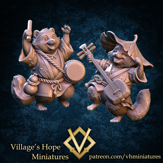 Tanuki Musician by Village's Hope Miniatures