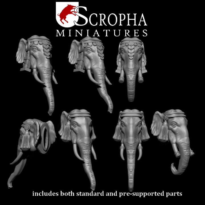 Indian elephants by Scropha Miniatures