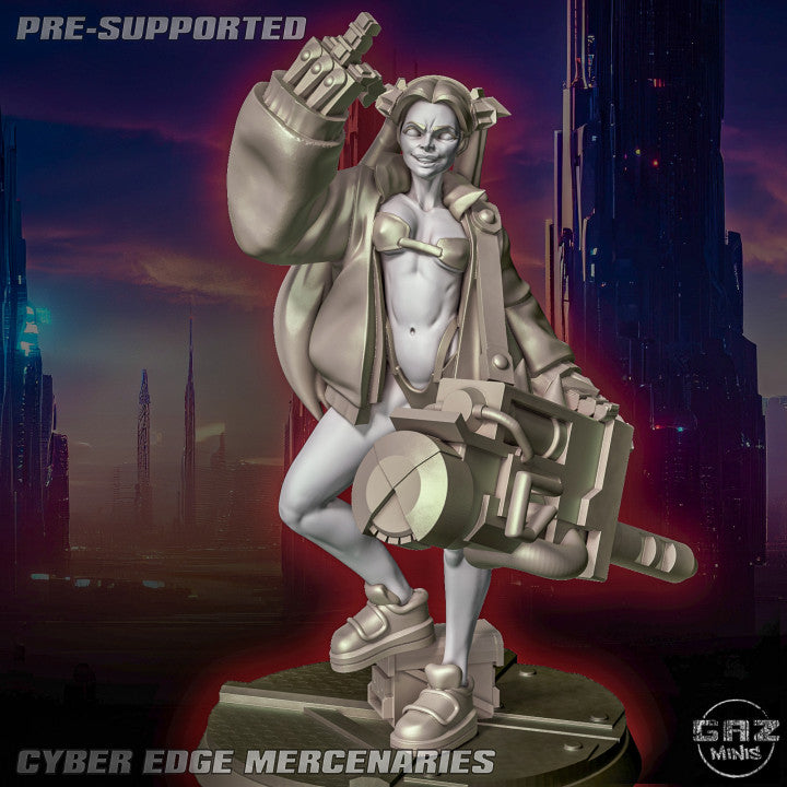 Becca - Cyber Edge Mercenary by Gaz Minis.