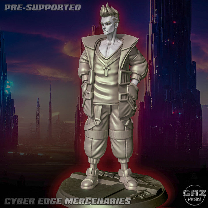 Dave - Cyber Edge Mercenary by Gaz Minis