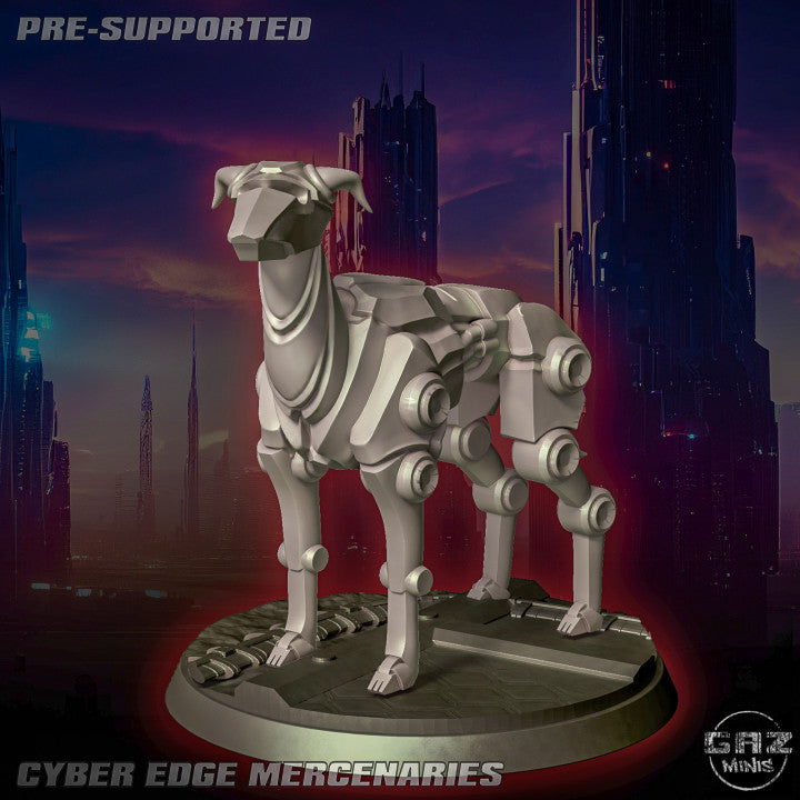 Cyber Hound ‘Samurai’ - Cyber Edge Mercenary by Gaz Minis