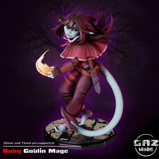 Ruby Goblin Mage by Gaz Minis