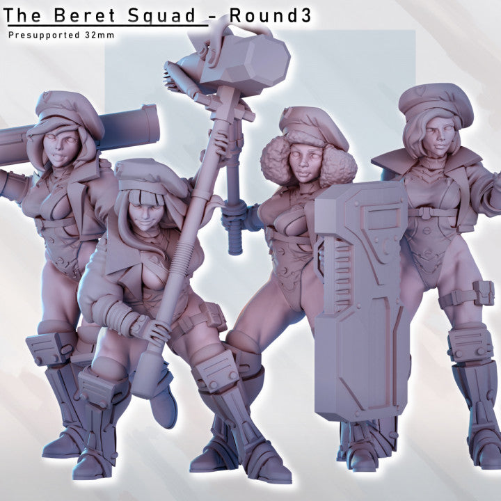 Beret Squad Round 3 by Gaz Minis