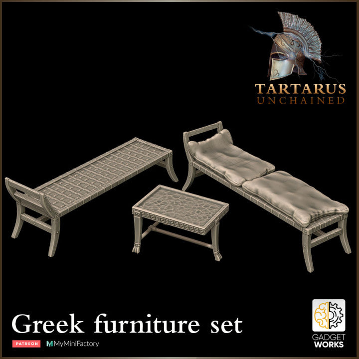 Ancient Greek Furniture - Tartarus Unchained by Gadgetworks Miniatures