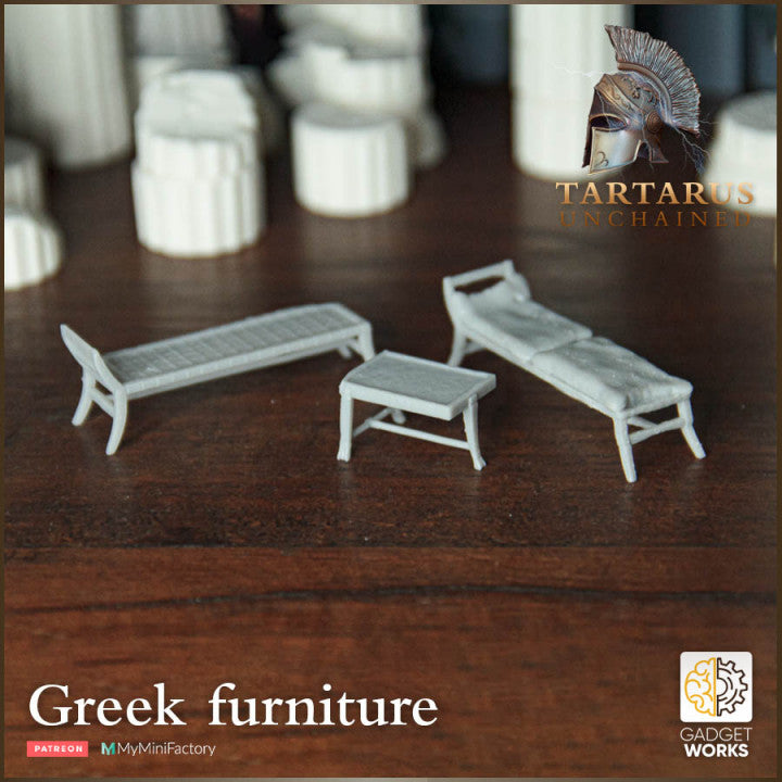 Ancient Greek Furniture - Tartarus Unchained by Gadgetworks Miniatures