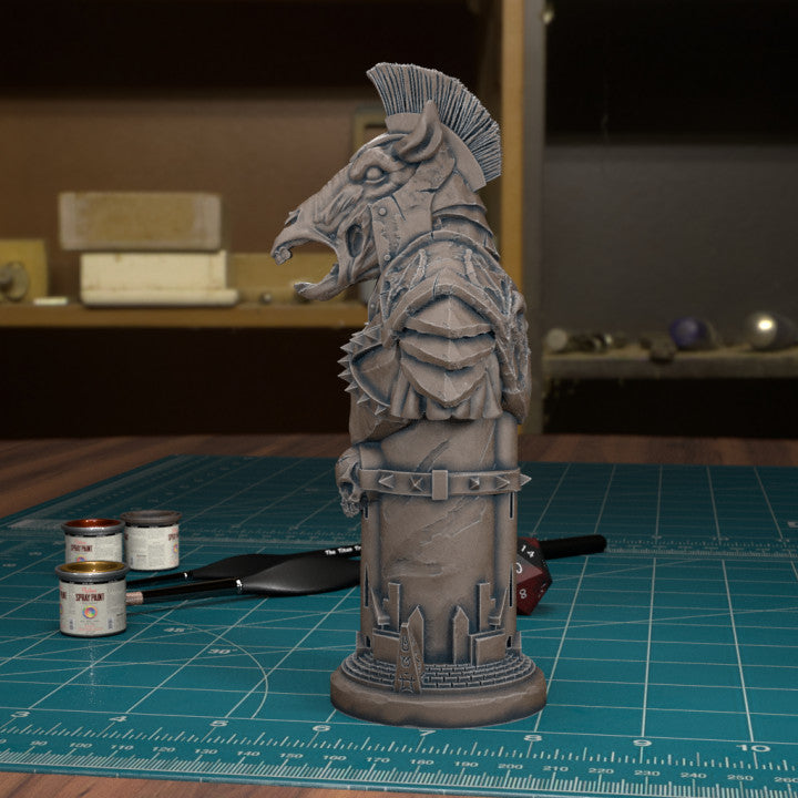 Undead Chess Knight by Tytan Troll Miniatures