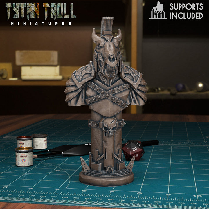 Undead Chess Knight by Tytan Troll Miniatures