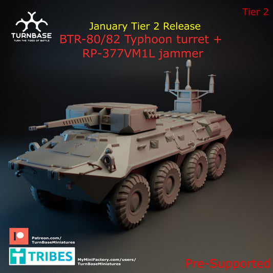Wargames - BTR 80/82 Typhoon turret + Jammer by TurnBase Miniatures